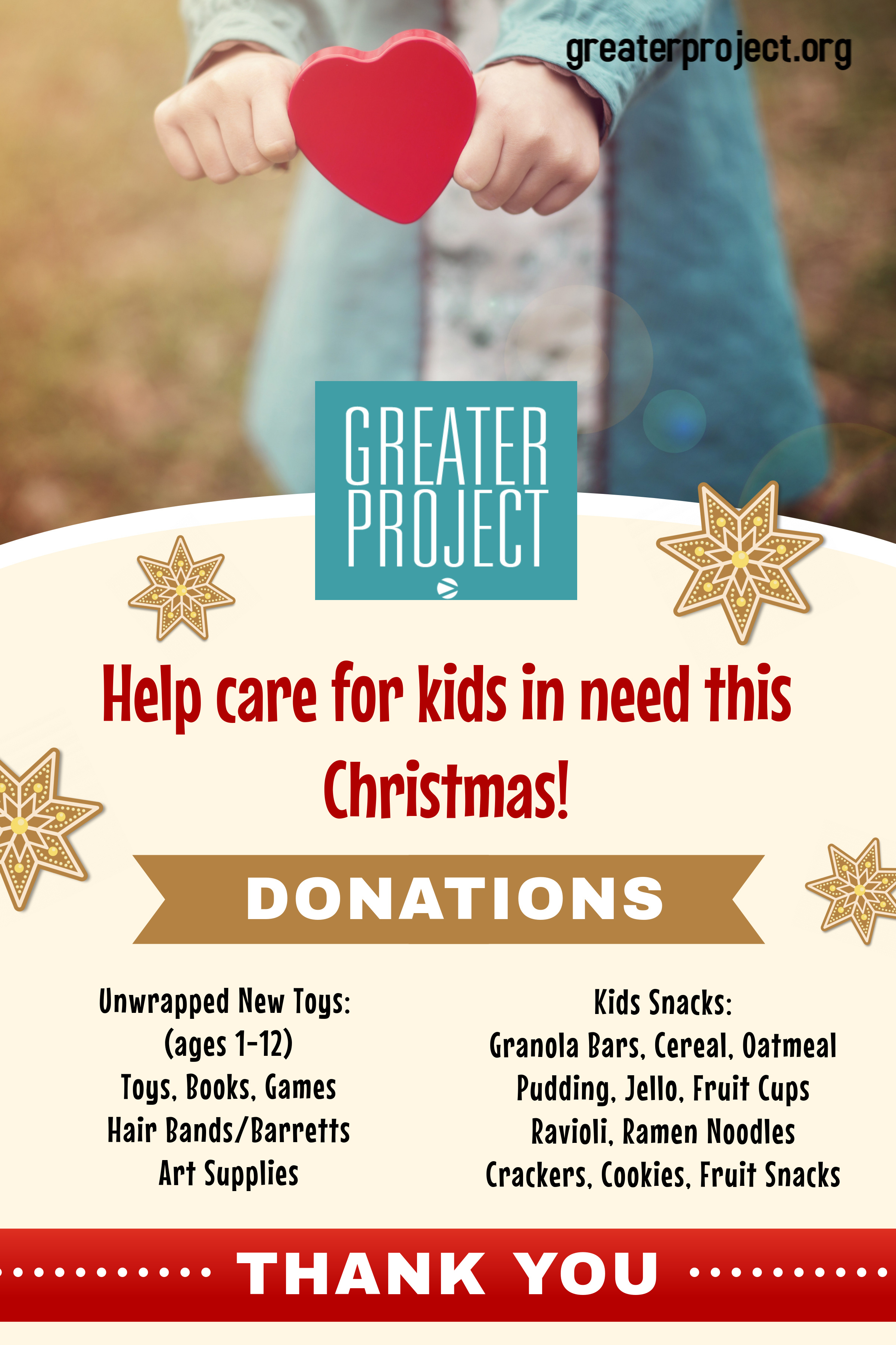 Christmas Drive Flyer GREATER PROJECT